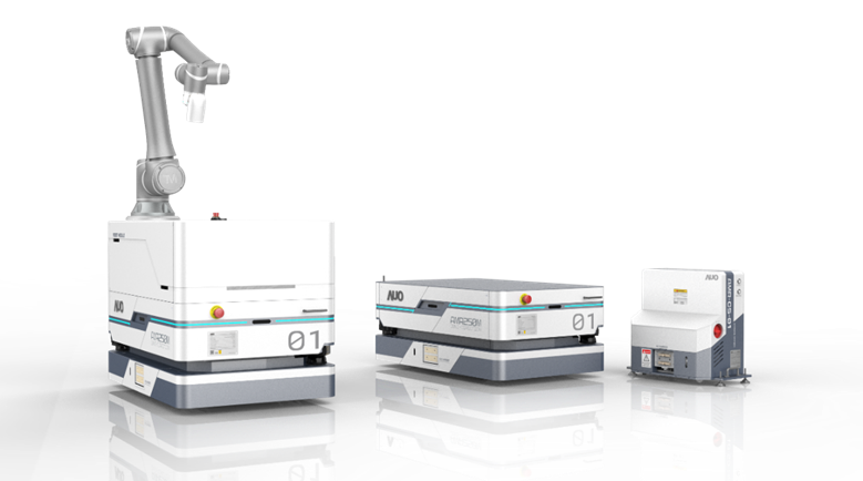 304am永利數位開發的自主式移動機器人（AMR250M），搭配全向輪並結合AI演算法、2D LiDAR、3D攝影機等技術，協助客戶實現產線全自動化